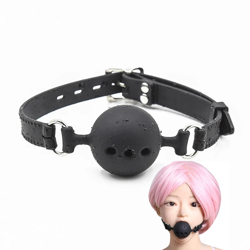 MORDAÇA GAG BALL EM SILICONE