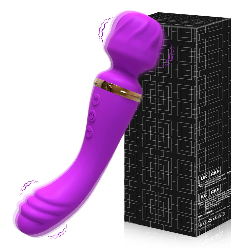 VIBRADOR DUPLO VARINHA MÁGICA E DILDO FADA