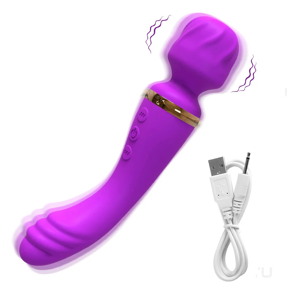 VIBRADOR DUPLO VARINHA MÁGICA E DILDO FADA