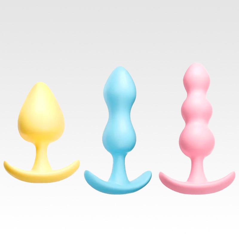 KIT PLUG ANAL EM SILICONE