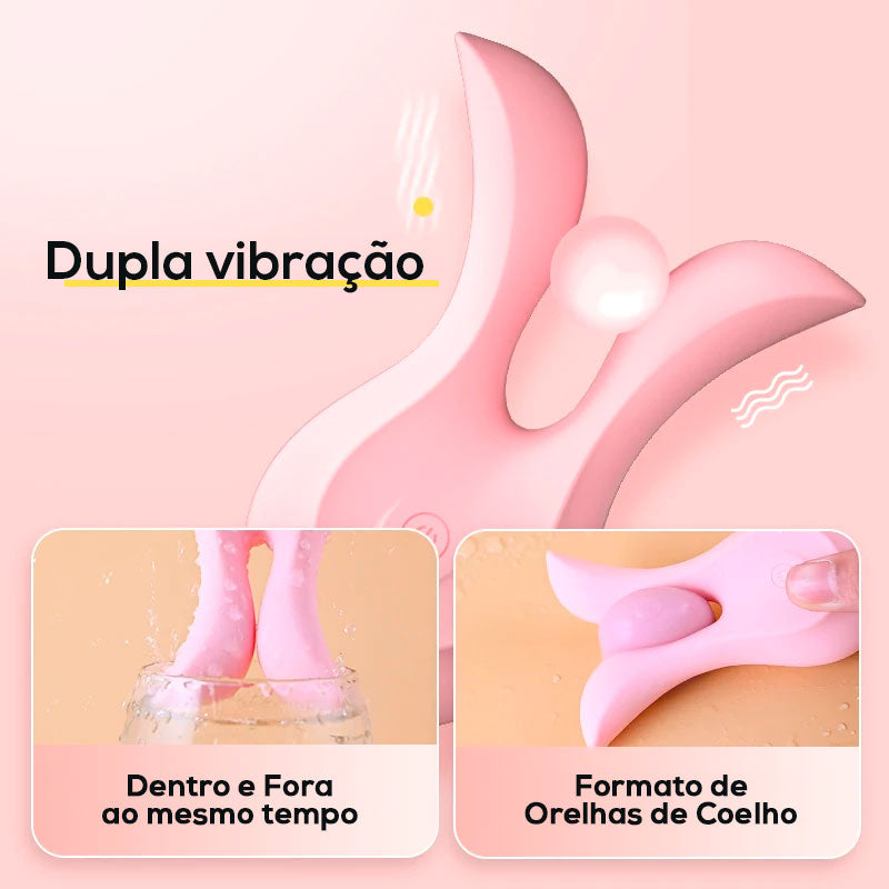 MINI VIBRADOR DE CLITÓRIS COELHO LILO