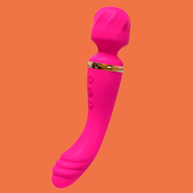 VIBRADOR DUPLO VARINHA MÁGICA E DILDO FADA